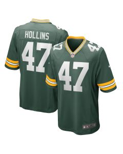 Men’s Green Bay Packers Justin Hollins Green Home Game Player Jersey