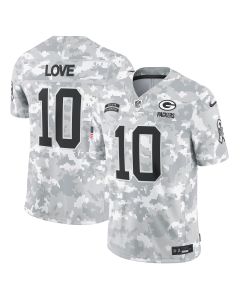 Men’s Green Bay Packers Love Arctic Camo 2024 Salute to Service Limited Jersey