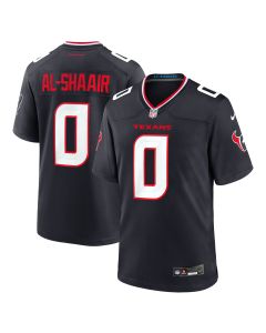 Men’s Houston Texans Azeez Al-Shaair Navy Team Game Jersey