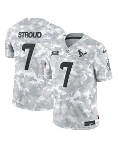 Men’s Houston Texans C.J. Stroud Arctic Camo 2024 Salute to Service Limited Jersey