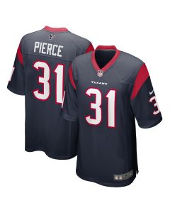 Men’s Houston Texans Dameon Pierce Navy Game Player Jersey
