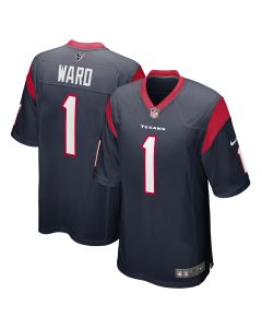 Men’s Houston Texans Jimmie Ward Navy Game Player Jersey