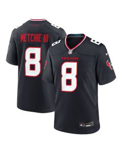 Men’s Houston Texans John Metchie III Navy Team Game Jersey