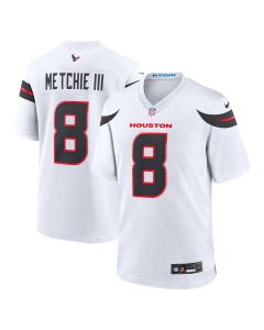 Men’s Houston Texans John Metchie III White Game Jersey