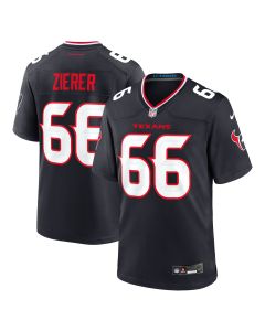 Men’s Houston Texans Kilian Zierer Navy Team Game Jersey