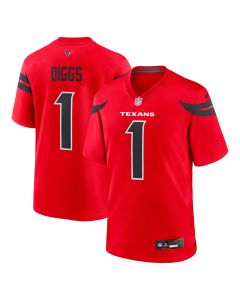 Men’s Houston Texans Stefon Diggs Red Alternate Game Jersey