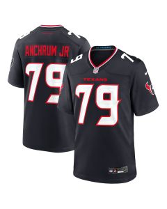 Men’s Houston Texans Tremayne Anchrum Jr. Navy Team Game Jersey