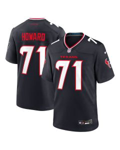 Men’s Houston Texans Tytus Howard Navy Team Game Jersey