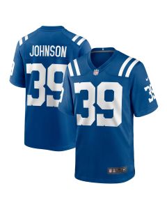 Men’s Indianapolis Colts Alex Johnson Royal Team Game Jersey