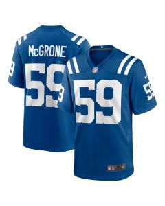 Men’s Indianapolis Colts Cameron McGrone Royal Team Game Jersey