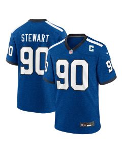 Men’s Indianapolis Colts Grover Stewart Royal Indiana Nights Alternate Game Jersey