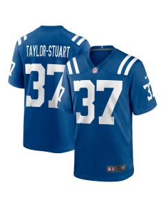 Men’s Indianapolis Colts Isaac Taylor-Stuart Royal Team Game Jersey