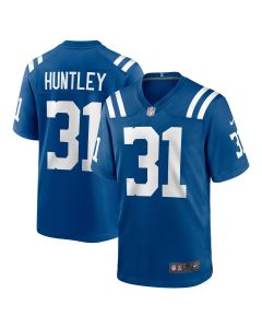Men’s Indianapolis Colts Jason Huntley Royal Team Game Jersey