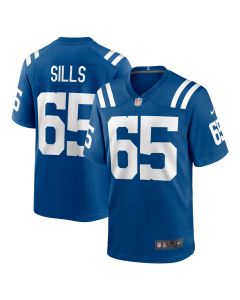 Men’s Indianapolis Colts Josh Sills Royal Team Game Jersey