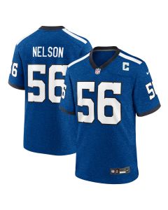 Men’s Indianapolis Colts Quenton Nelson Royal Indiana Nights Alternate Game Jersey
