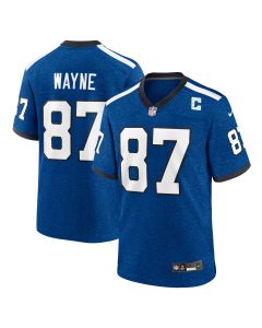 Men’s Indianapolis Colts Reggie Wayne Royal Indiana Nights Alternate Game Jersey