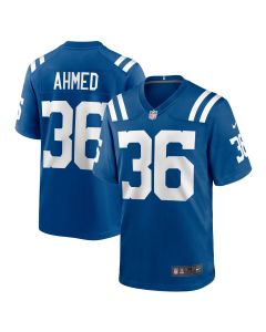 Men’s Indianapolis Colts Salvon Ahmed Royal Team Game Jersey