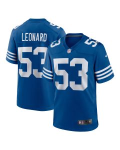 Men’s Indianapolis Colts Shaquille Leonard Royal Alternate Game Jersey