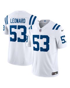 Men’s Indianapolis Colts Shaquille Leonard White Vapor F.U.S.E. Limited Jersey
