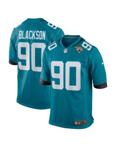 Men’s Jacksonville Jaguars Angelo Blackson Teal Team Game Jersey