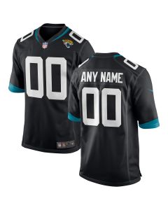 Men’s Jacksonville Jaguars Black Custom Game Jersey
