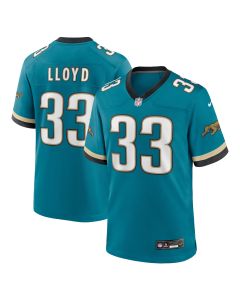 Men’s Jacksonville Jaguars Devin Lloyd Teal Prowler Throwback Player Game Jersey