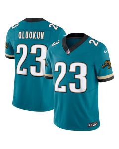 Men’s Jacksonville Jaguars Foye Oluokun Teal Prowler Throwback Vapor F.U.S.E. Limited Jersey