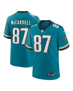 Men’s Jacksonville Jaguars Keenan McCardell Teal Prowler Throwback Retired Player Game Jersey