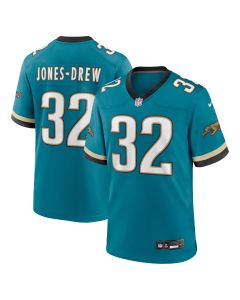 Men’s Jacksonville Jaguars Maurice Jones-Drew Teal Prowler Throwback Retired Player Game Jersey