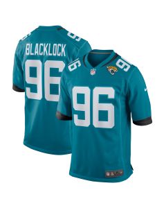 Men’s Jacksonville Jaguars Ross Blacklock Teal Team Game Jersey