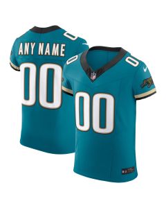 Men’s Jacksonville Jaguars Teal Alternate Vapor F.U.S.E. Elite Custom Jersey