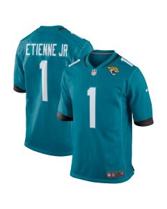 Men’s Jacksonville Jaguars Travis Etienne Teal Game Jersey