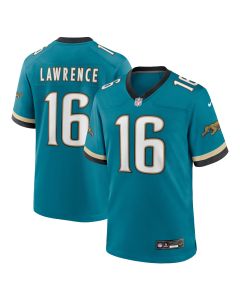 Men’s Jacksonville Jaguars Trevor Lawrence Teal Prowler Throwback Player Game Jersey