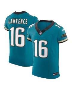 Men’s Jacksonville Jaguars Trevor Lawrence Teal Prowler Throwback Vapor F.U.S.E. Elite Jersey