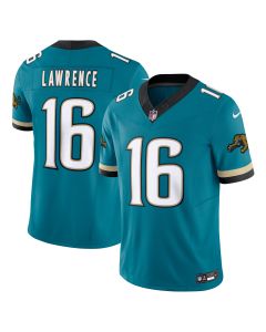 Men’s Jacksonville Jaguars Trevor Lawrence Teal Prowler Throwback Vapor F.U.S.E. Limited Jersey