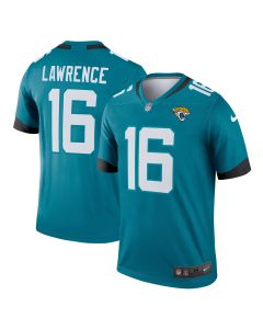 Men’s Jacksonville Jaguars Trevor Lawrence Teal Team Legend Player Performance Top
