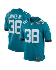 Men’s Jacksonville Jaguars Velus Jones Jr. Teal Team Game Jersey