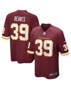 Men’s Jeremy Reaves Washington Football Team Burgundy Game Player Jersey