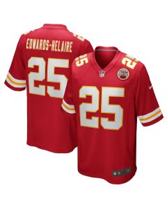 Men’s Kansas City Chiefs Clyde Edwards-Helaire Red Player Game Jersey