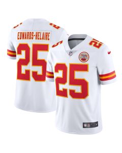 Men’s Kansas City Chiefs Clyde Edwards-Helaire White Vapor Limited Jersey