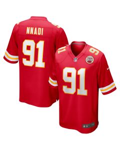 Men’s Kansas City Chiefs Derrick Nnadi Red Game Jersey