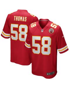 Men’s Kansas City Chiefs Derrick Thomas Red Game Retired Player Jersey