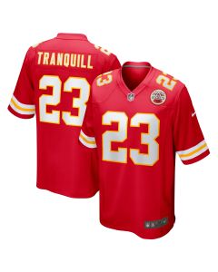 Men’s Kansas City Chiefs Drue Tranquill Red Game Player Jersey