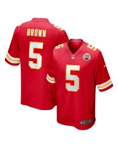 Men’s Kansas City Chiefs Marquise Brown Red Game Jersey