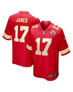 Men’s Kansas City Chiefs Richie James Red Game Jersey