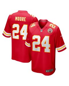 Men’s Kansas City Chiefs Skyy Moore Red Game Player Jersey