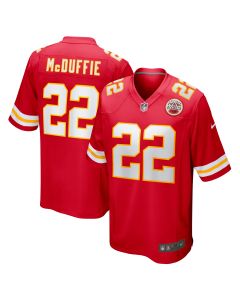 Men’s Kansas City Chiefs Trent McDuffie Red Game Jersey