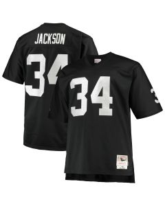 Men’s Las Vegas Raiders Bo Jackson Mitchell & Ness Black Big & Tall 1988 Retired Player Jersey