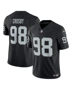 Men’s Las Vegas Raiders Maxx Crosby Black Vapor F.U.S.E. Limited Jersey