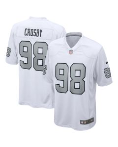 Men’s Las Vegas Raiders Maxx Crosby White Alternate Game Jersey